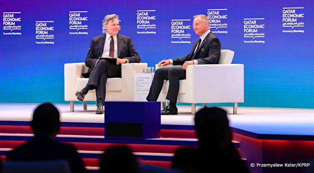 [VIDEO] Prezydent Andrzej Duda na Katarskim Forum Ekonomicznym