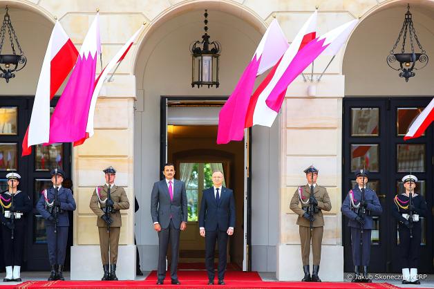 [VIDEO] Emir Kataru z oficjalną wizytą w Polsce