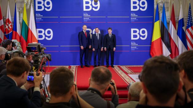[VIDEO] Szczyt B9. Prezydent Karol Nawrocki: Jedność jest naszą największą siłą