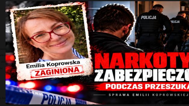 Narkotyki zabezpieczone podczas przeszukania domu męża Emilii Koprowskiej